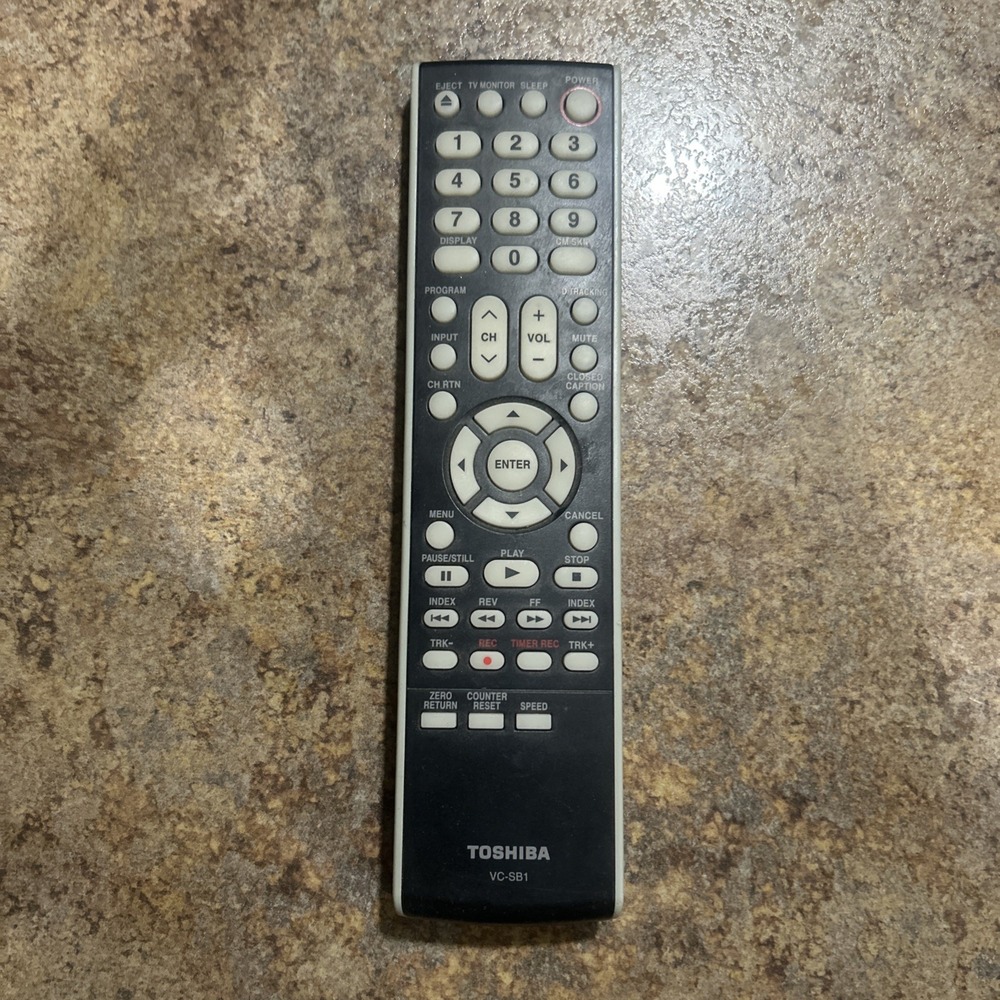 Toshiba VC-SB1 Factory Original TV/VCR Combo Remote For Toshiba MV20Q41, MV13Q41